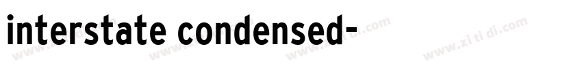 interstate condensed字体转换